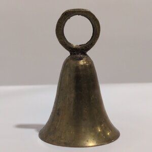 Vintage Miniature Metal Bell Decorative Tabletop 2.5" Tall